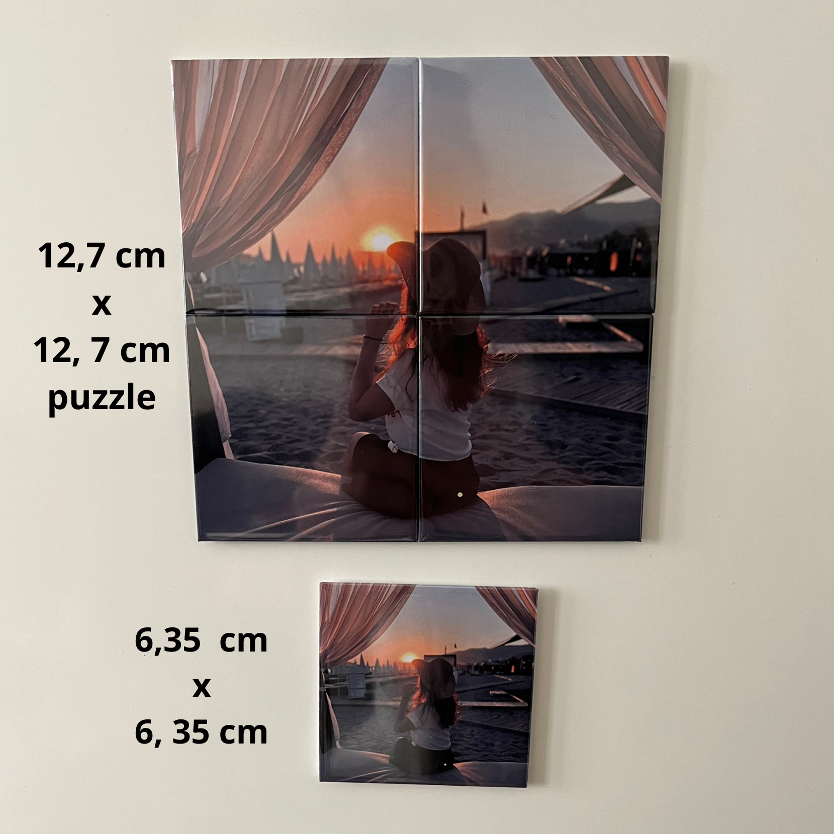 Magnetické puzzle 2x2 - 4 ks magnetů, velikost 12,7cm