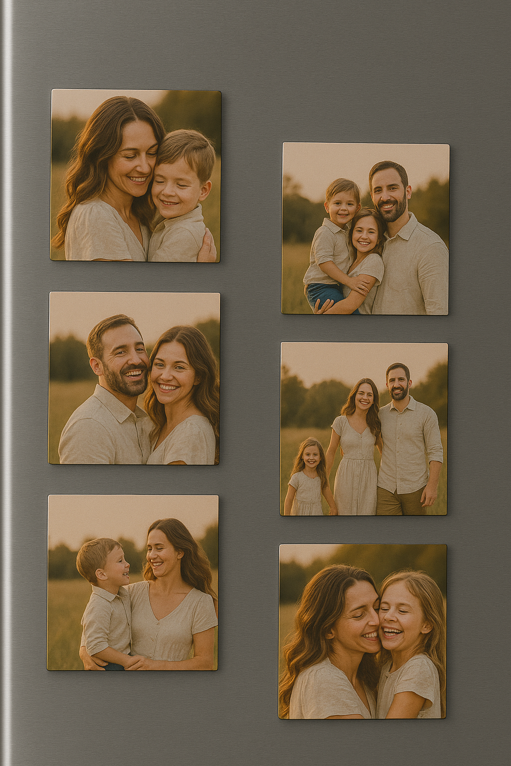 Personalizované fotomagnety 6 ks - Vlastní fotky třeba na lednici