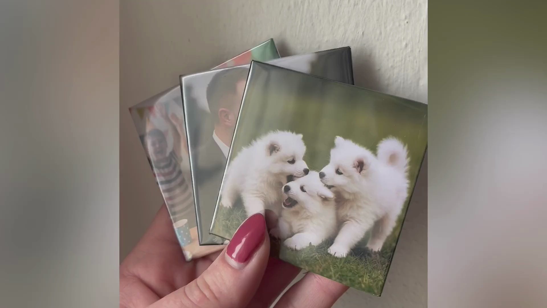 Personalizované fotomagnety 3 ks - Vlastní fotky třeba na lednici